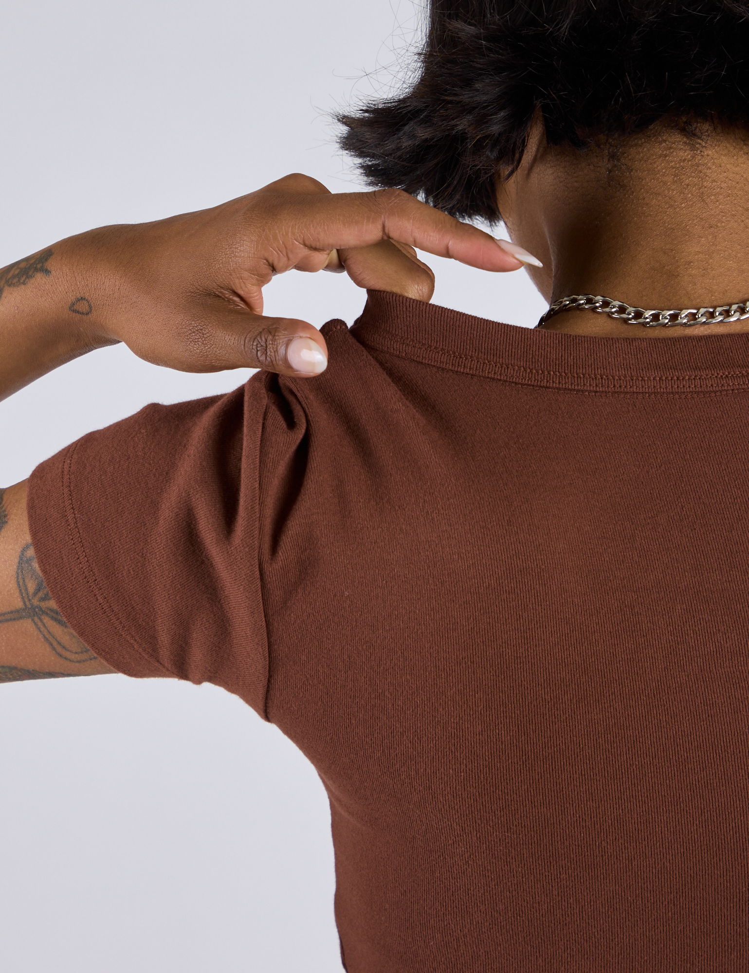 Cropped Baby Tee - Fudgesicle Brown – BIG BUD PRESS