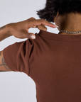 Cropped Baby Tee - Fudgesicle Brown
