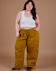 Drop Pocket Cargo Pants - Spicy Mustard