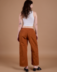 Drop Pocket Cargo Pants - Burnt Terracotta