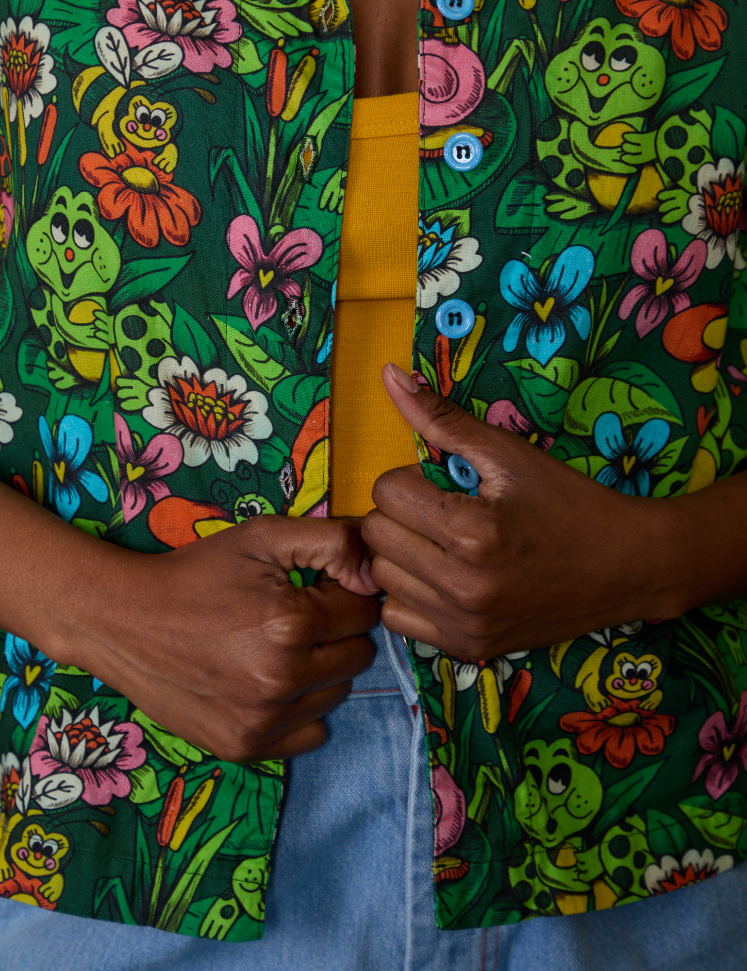 Pond Party Pantry Button-Up