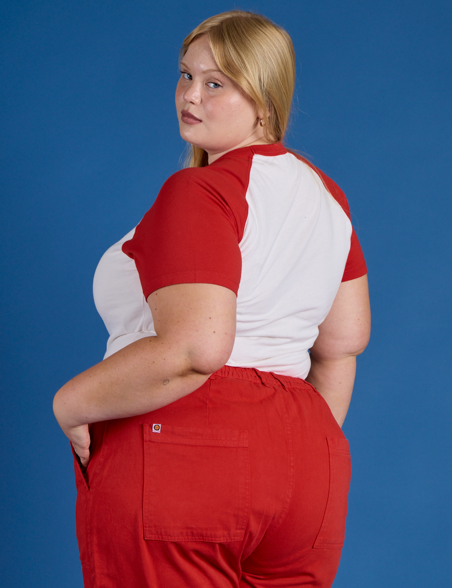 Produce Raglan Tee - Cherry