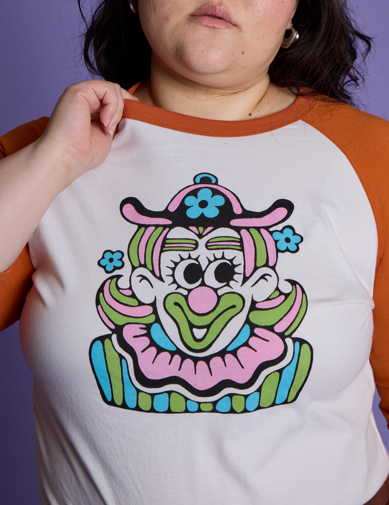 *PRE-ORDER* Halloween Raglan Tee - Clown