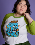 *PRE-ORDER* Halloween Raglan Tee - Skeleton
