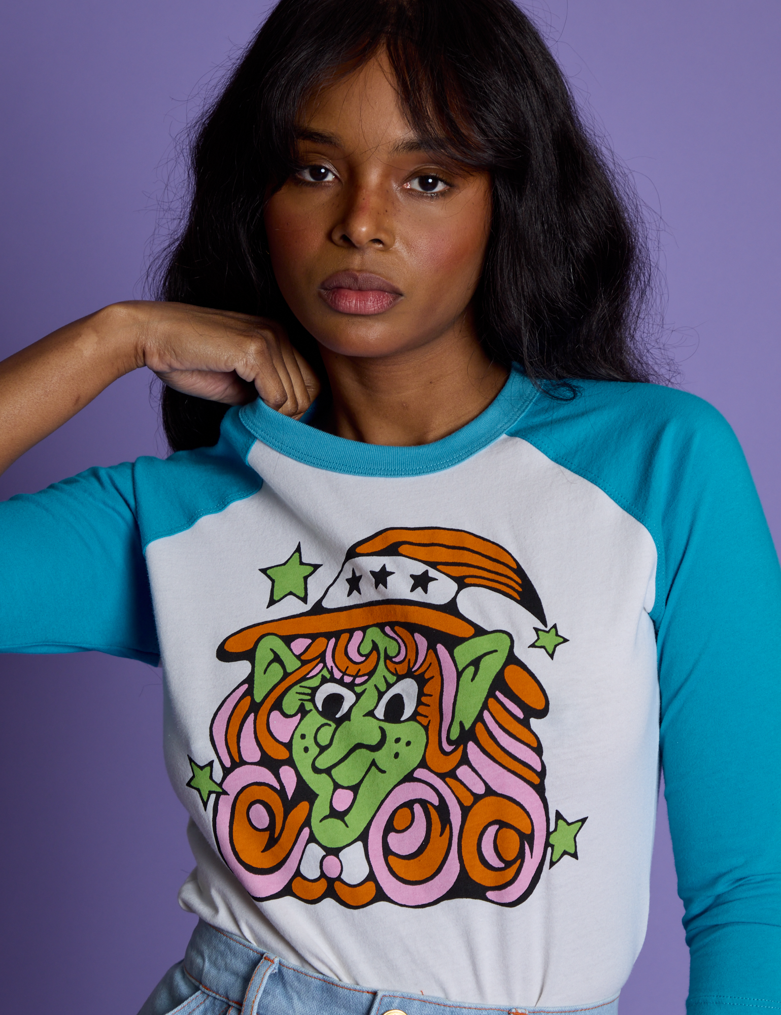 *PRE-ORDER* Halloween Raglan Tee - Witch