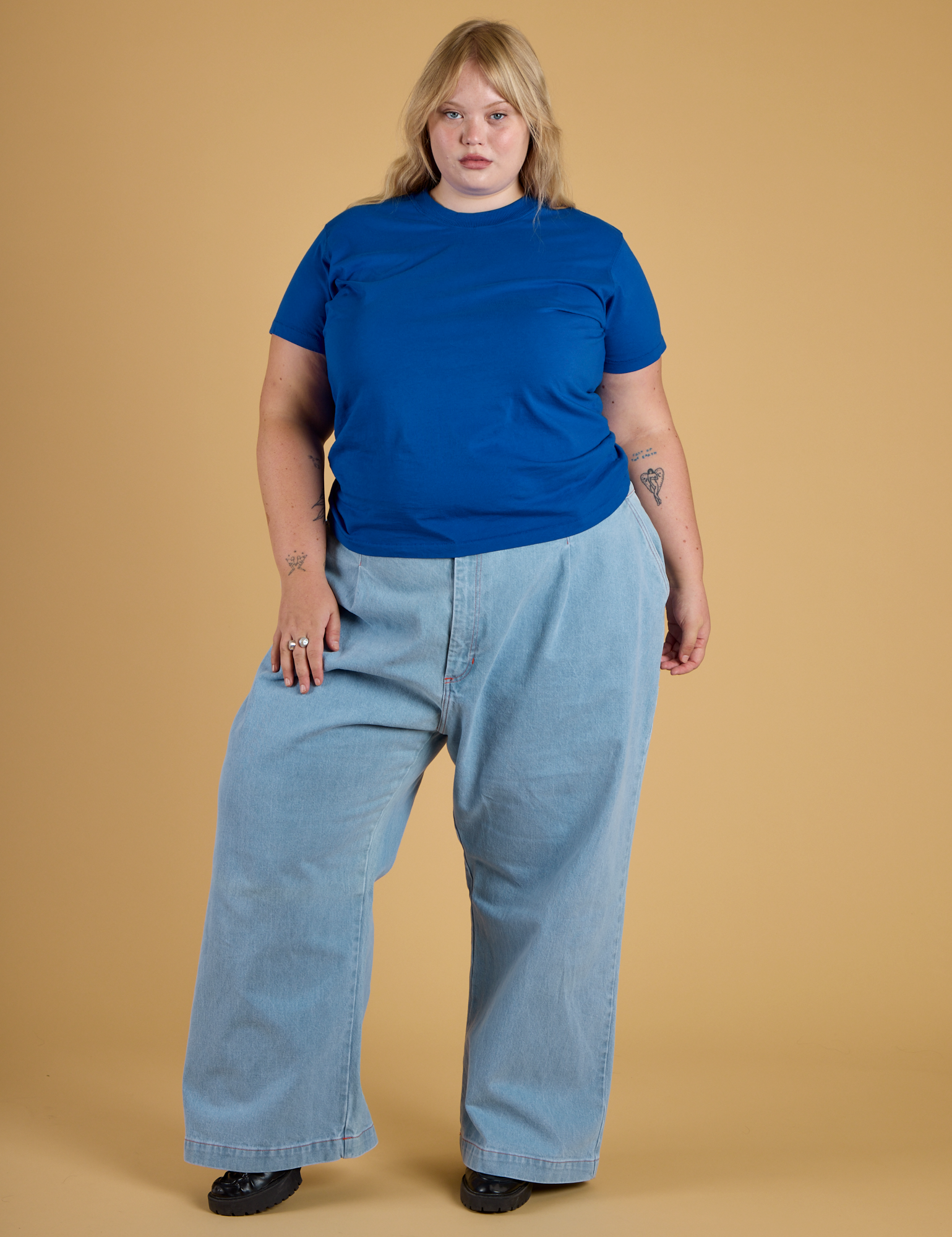 The Organic Vintage Tee - Royal Blue