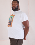 Masters Organic Tee in Mona Lisa side view on Elijah