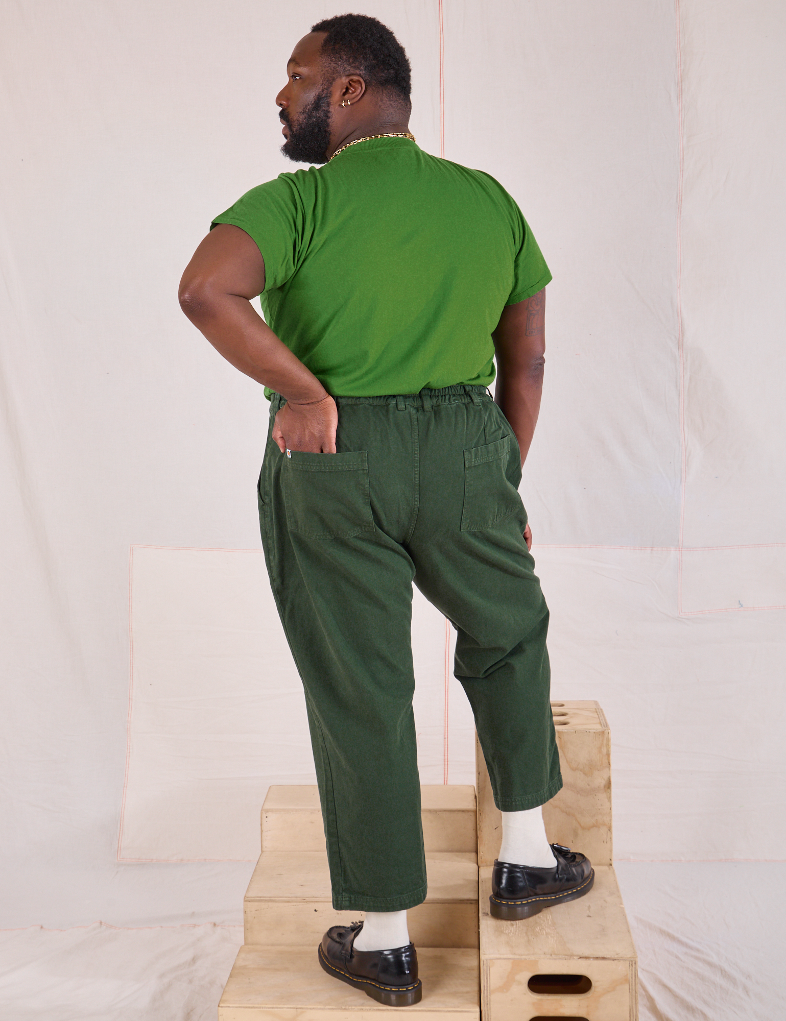 Mid-Rise Work Pants - Swamp Green – BIG BUD PRESS