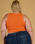 Contrast Stitch Mini Tank - Construction Orange