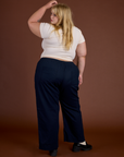 TRY-A-STYLE TUESDAY - Linen Action Pants - Navy Blue *FINAL SALE*
