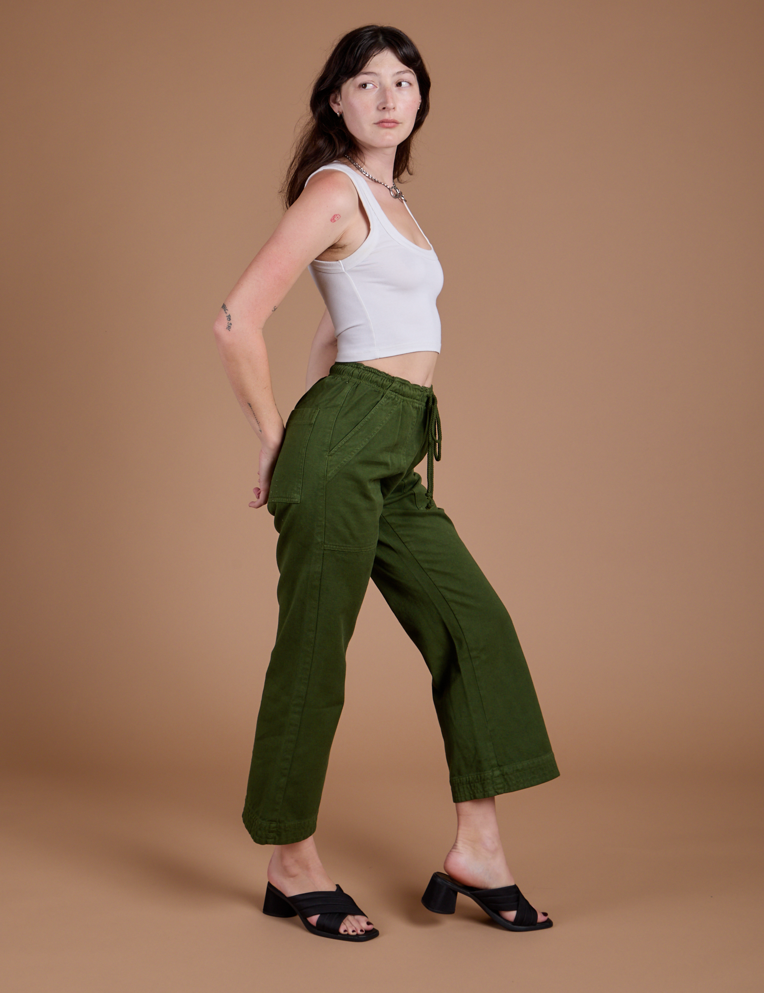 Organic Action Pants - Evergreen
