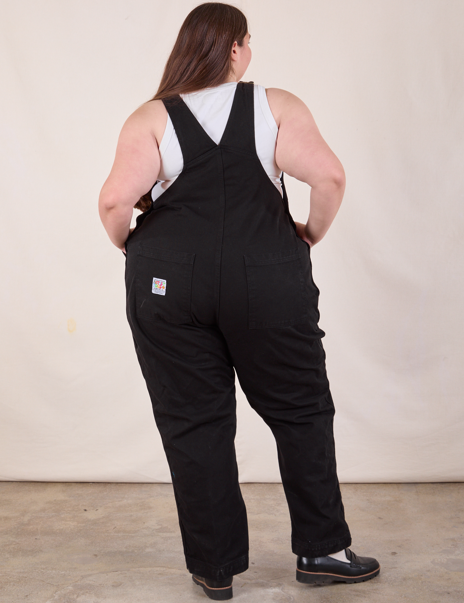 Original Overalls in Mono Black back view on Marielena