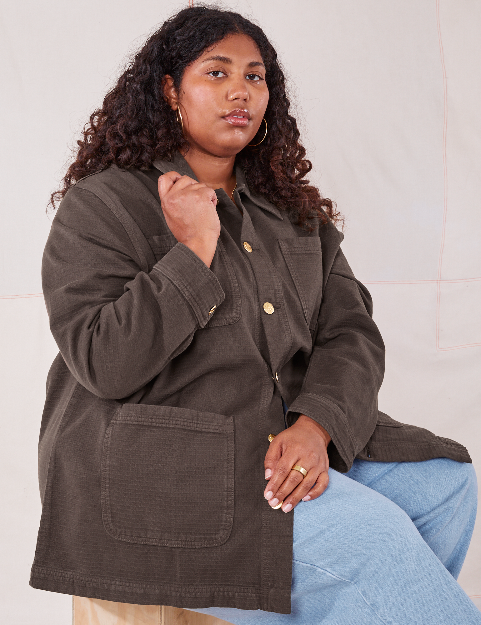 Plus size field jacket hot sale