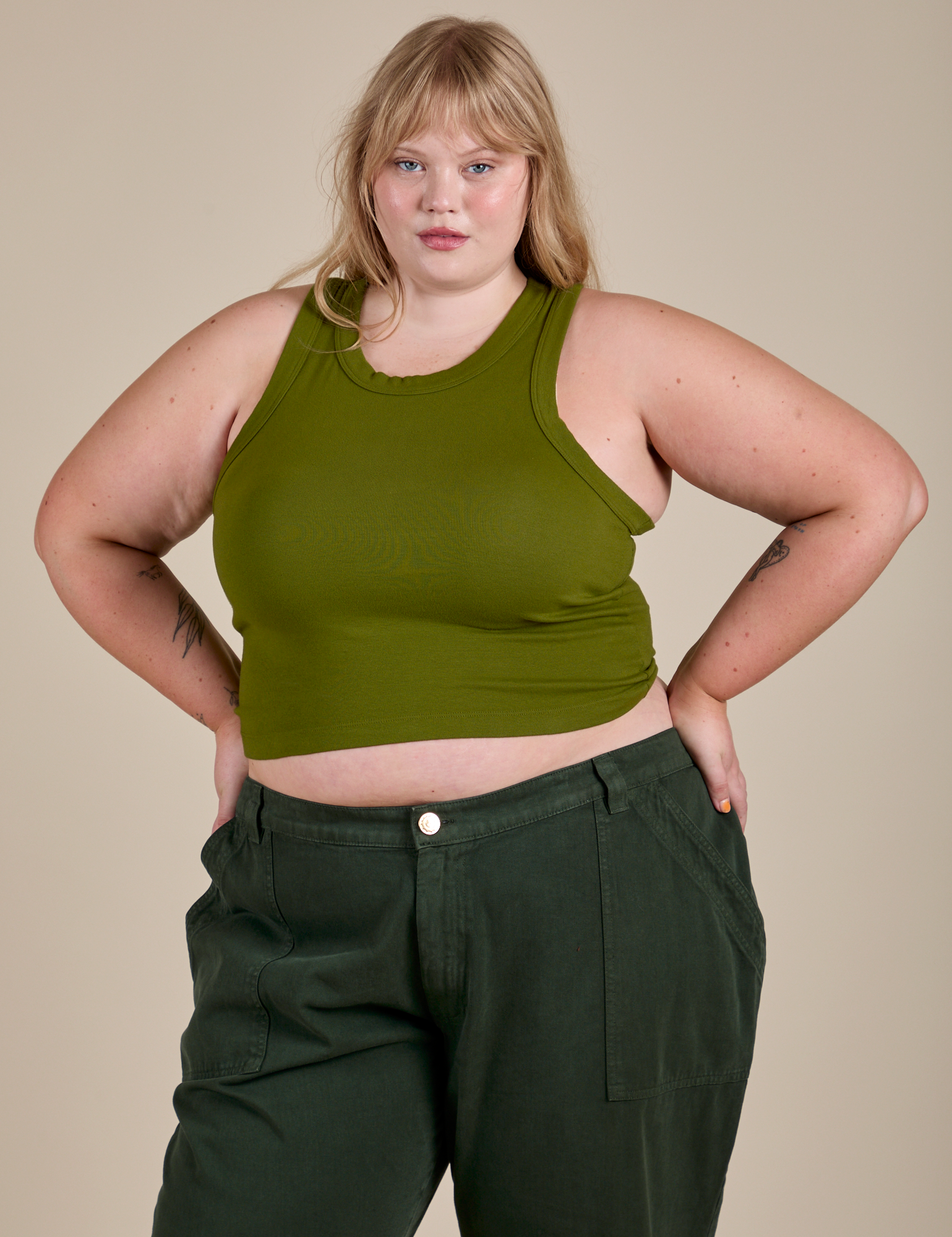 Racerback Tank - Summer Olive