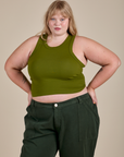 Racerback Tank - Summer Olive