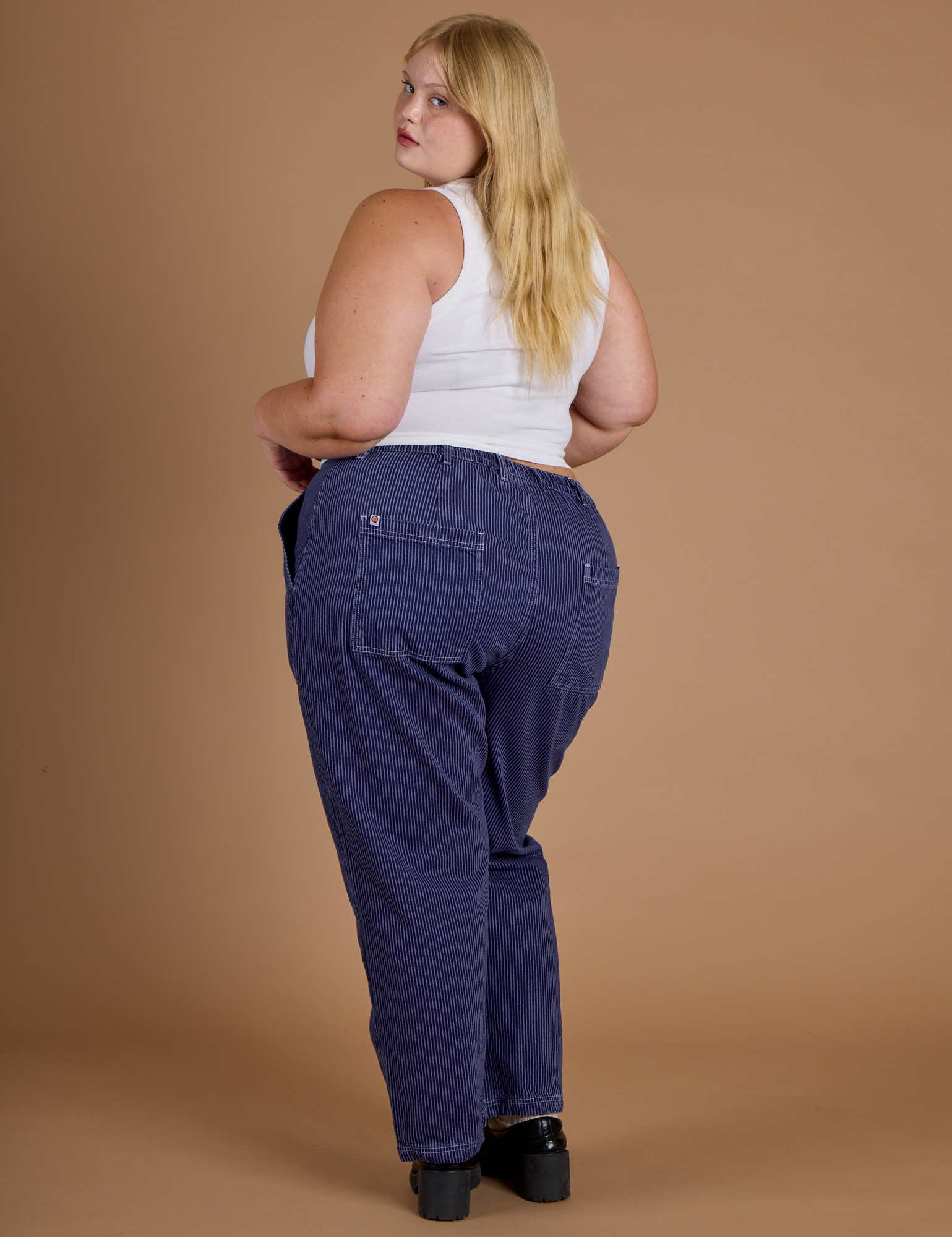 Railroad Denim Work Pants - Faded Grape Overdye