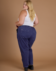 Railroad Denim Work Pants - Faded Grape Overdye