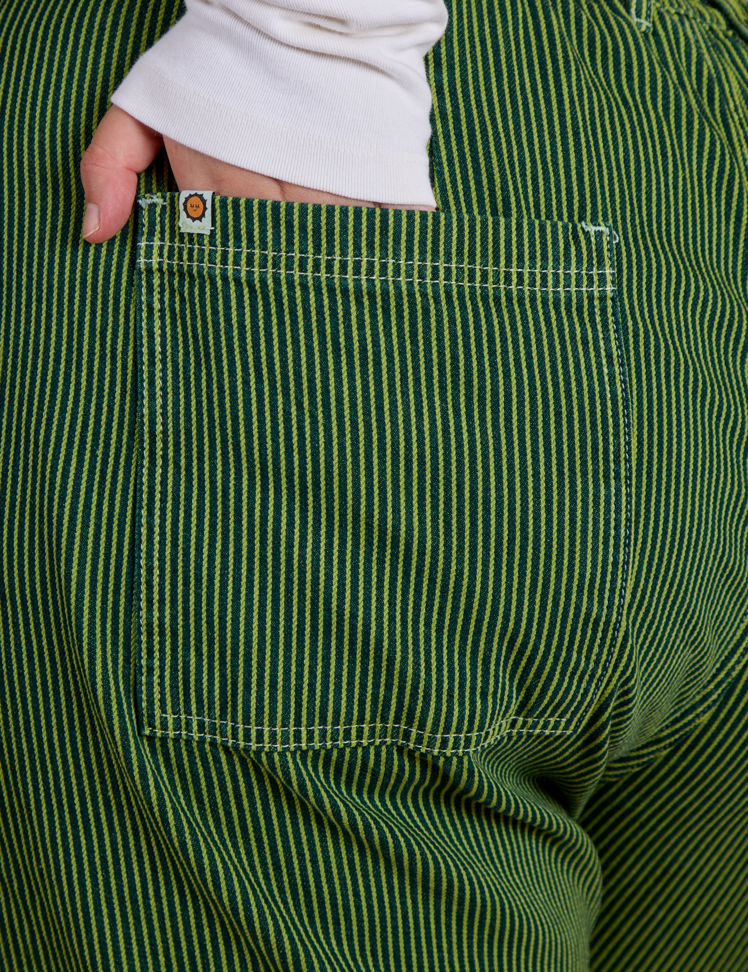Railroad Denim Work Pants - Gross Green Overdye