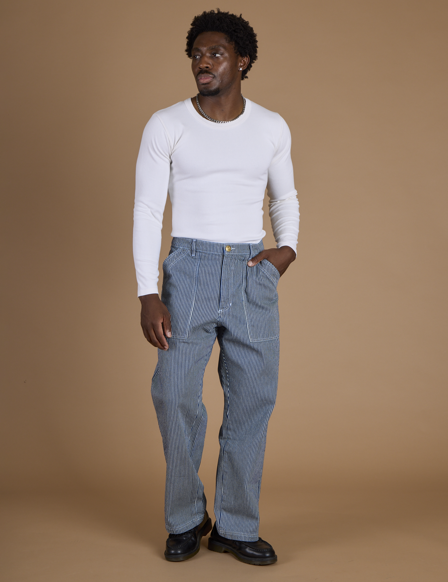 Railroad Denim Work Pants - Natural