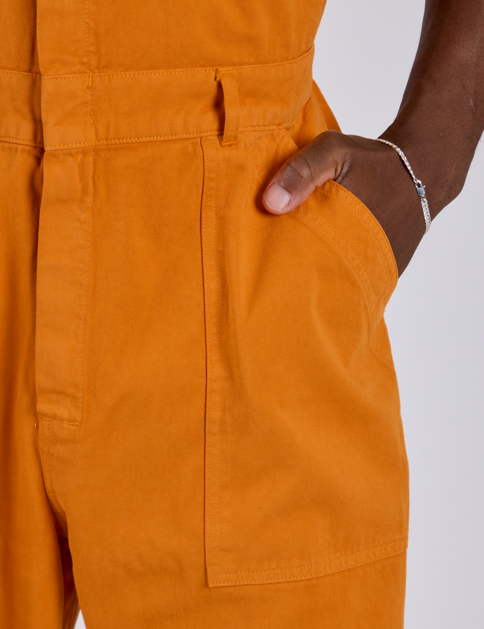 Short Sleeve Jumpsuit - Creamsicle Orange