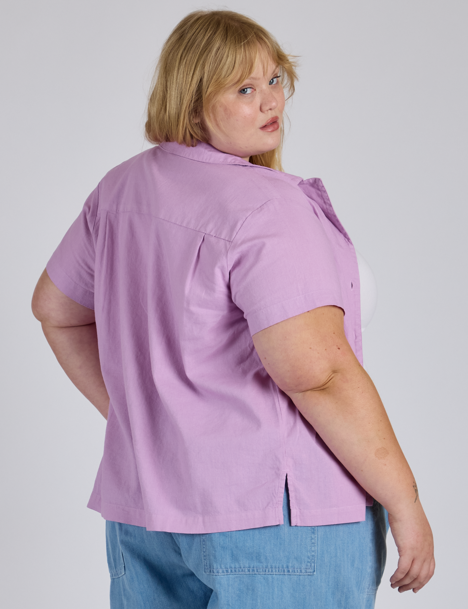 Pantry Button-Up - Lilac Purple