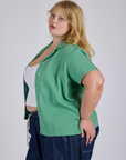 Pantry Button-Up - Seafoam Green
