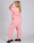 Short Sleeve Jumpsuit - Baby Pink