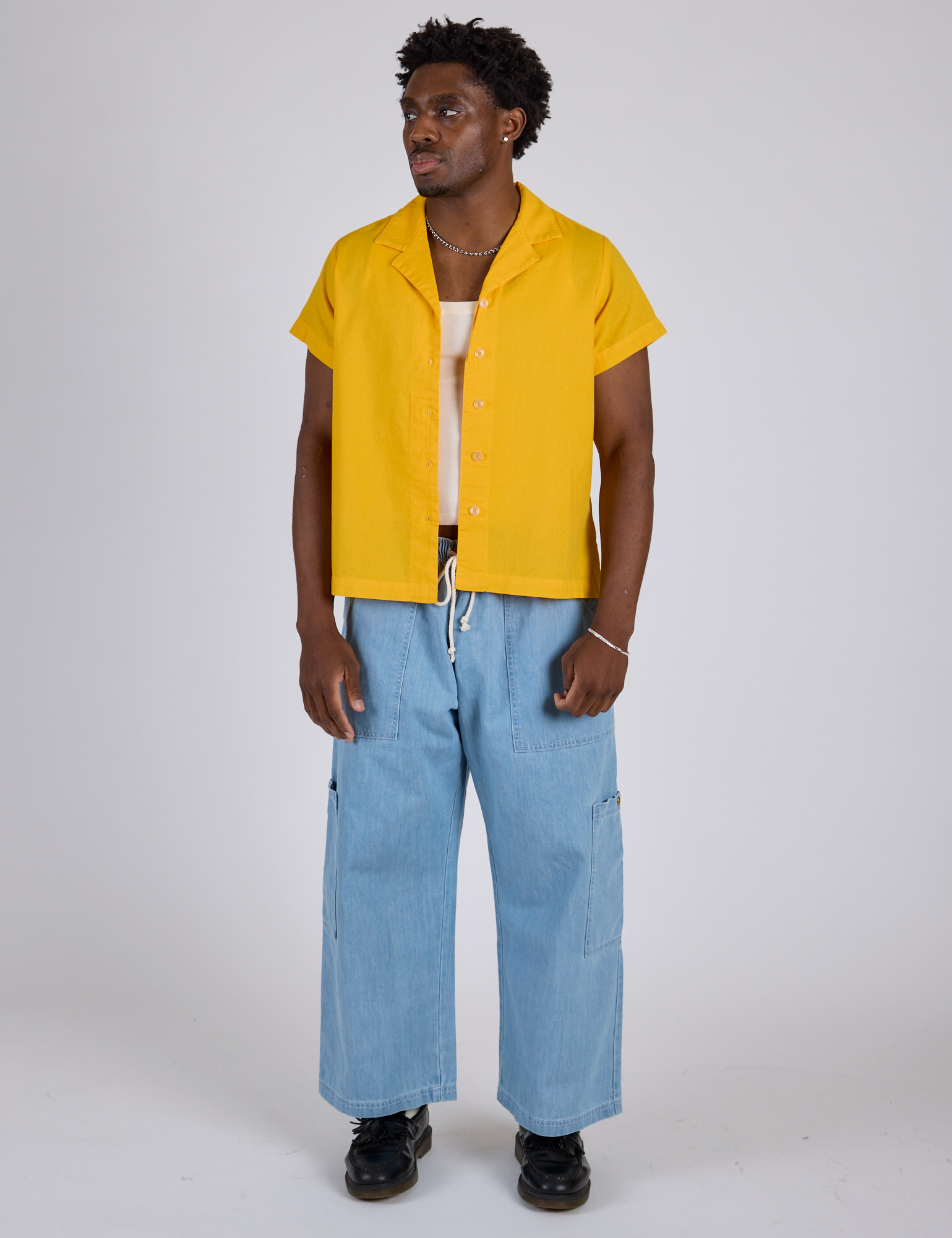 Pantry Button-Up - Sunshine Yellow