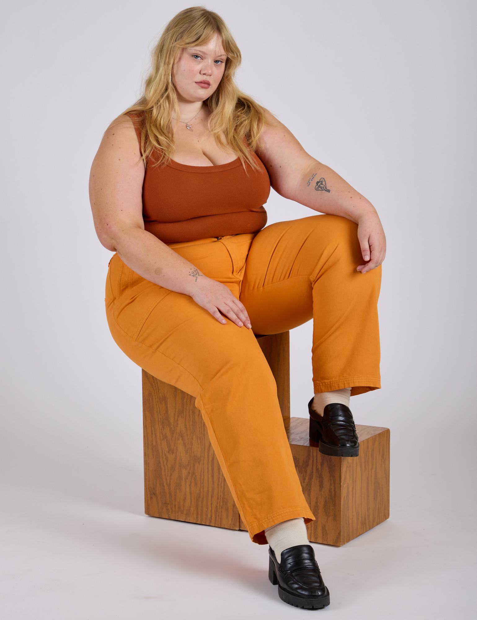 Work Pants - Creamsicle Orange