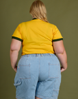 Vintage Ringer Tee - Sunshine Yellow