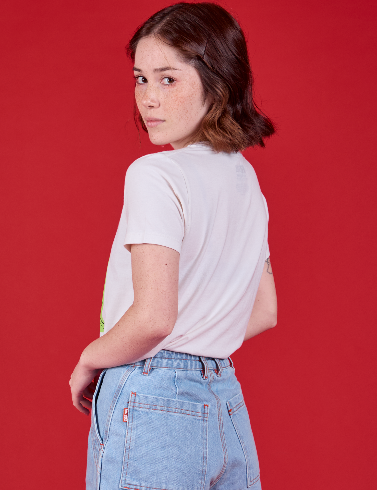 Snotgirl Comic Tee back view on Hana