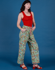 **PRE-ORDER - Ships 6-10 Weeks**  Strawberry Blossom Drop Pocket Cargo Pants