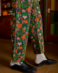 Short Sleeve Jumpsuit in Kitchen Collection pant let close up on Jerrod