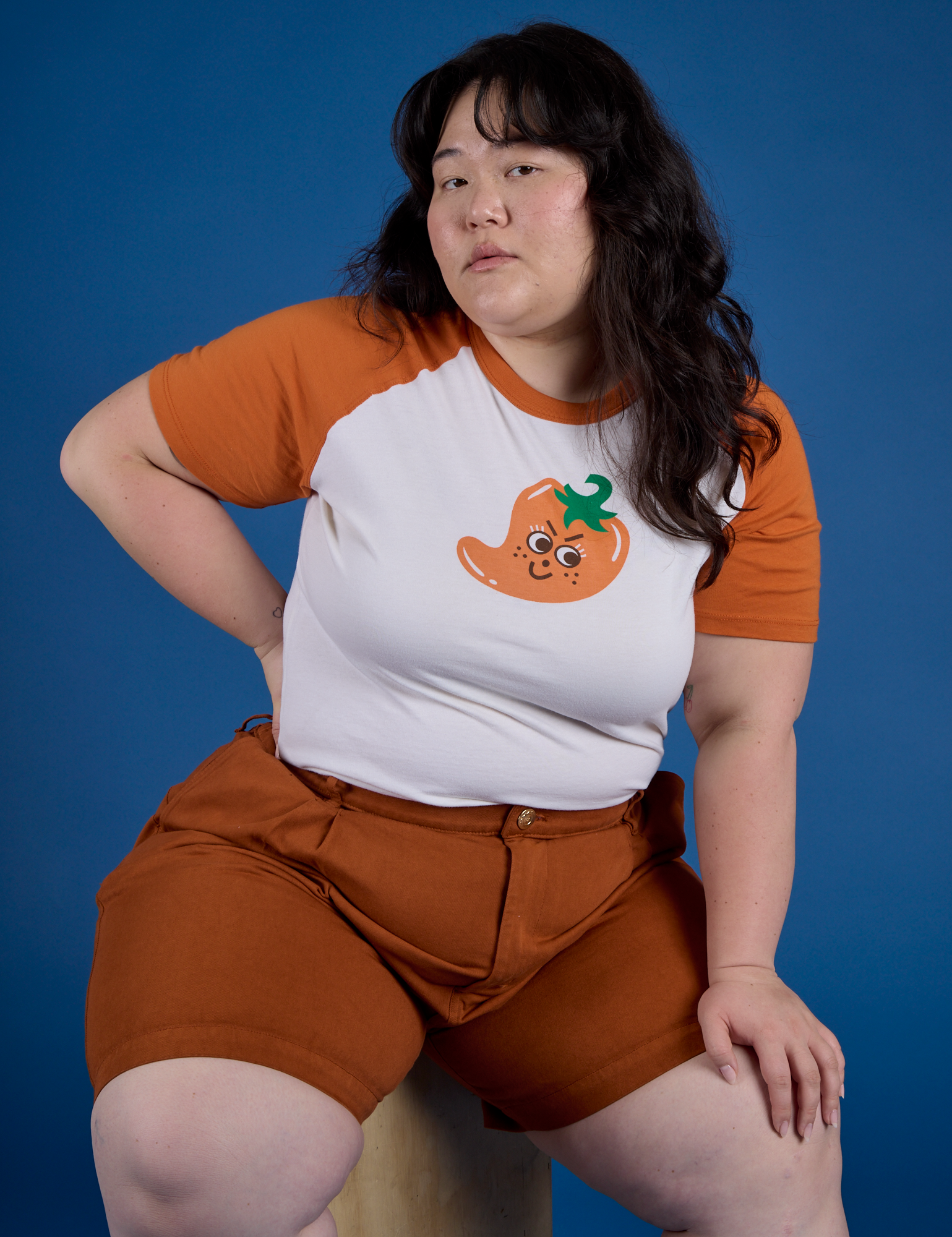 Produce Raglan Tee - Habanero