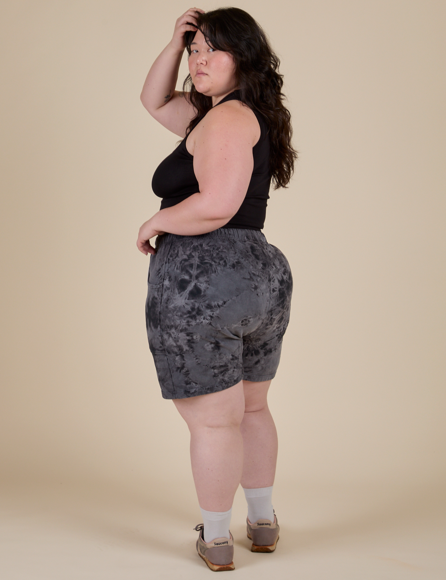 Heavyweight Sweat Shorts - Black Magic Waters