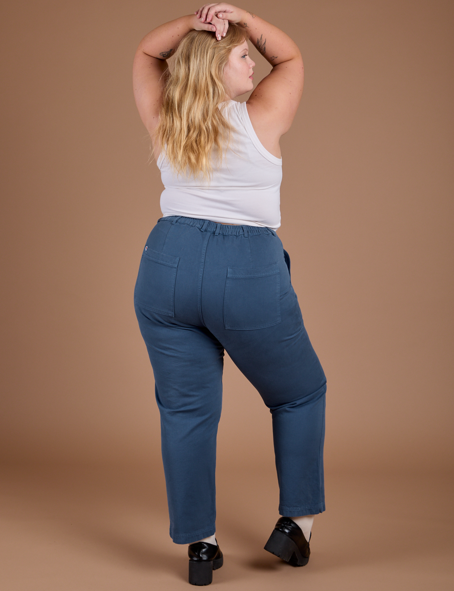 Organic Work Pants - French Blue