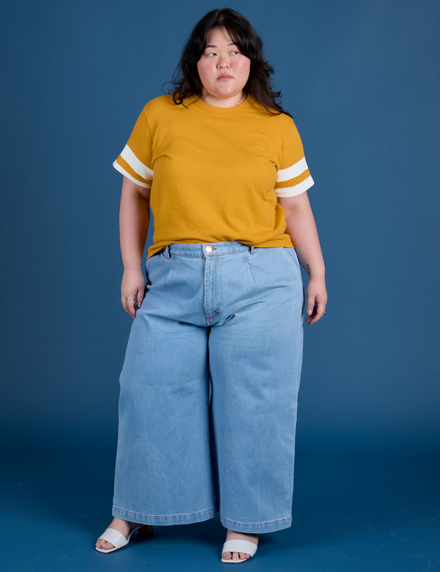 Painted Burly Tee - Mustard Yellow