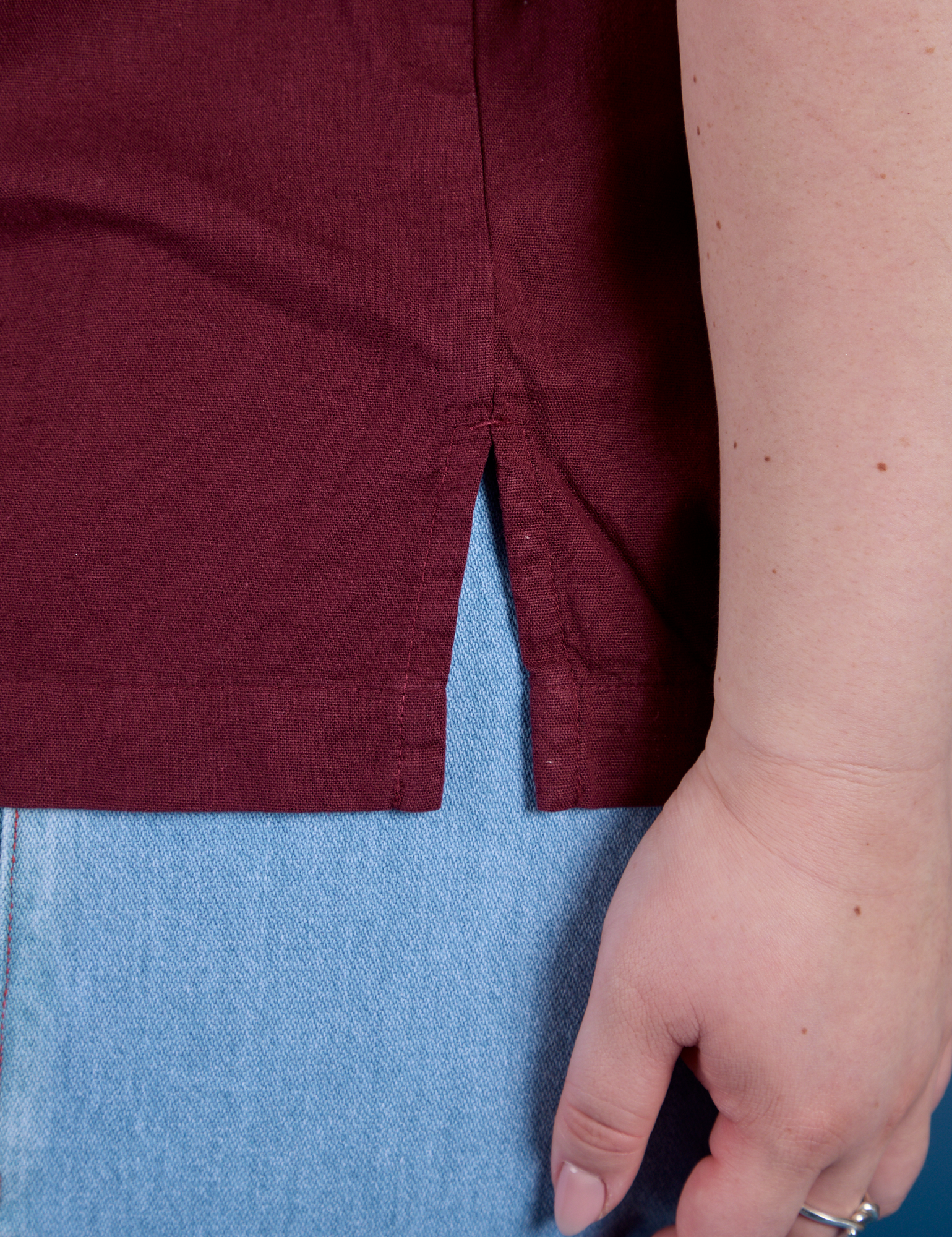 Painted Pantry Button-Up - Red Wine