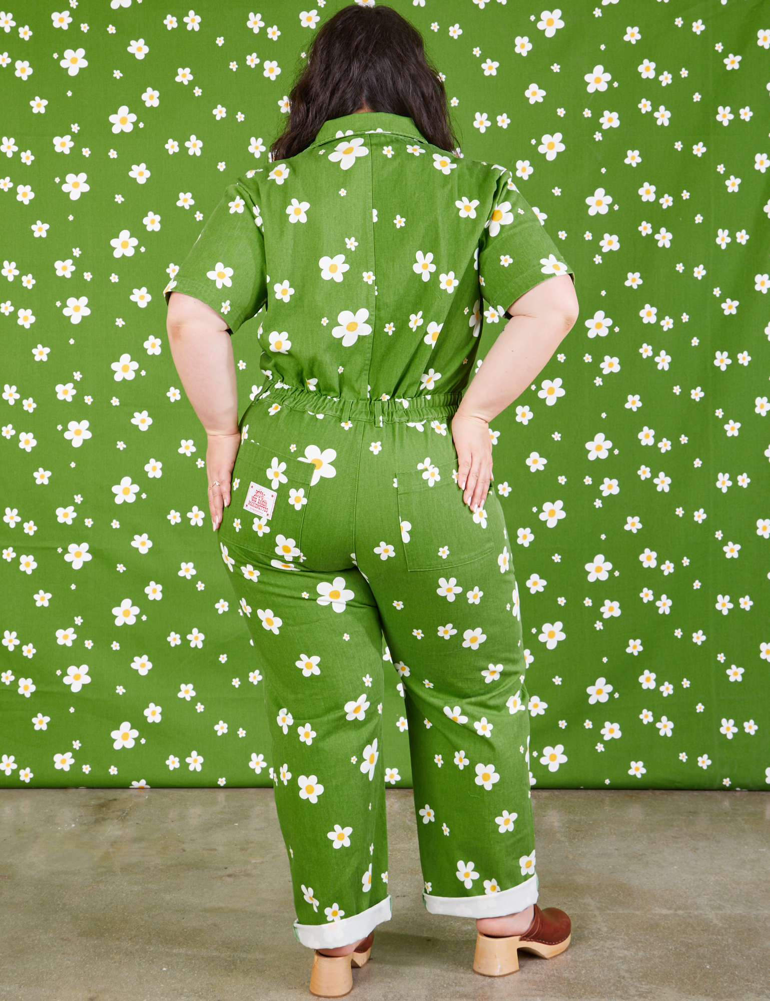 Bob Baker Flower Jumpsuit back view on Ashley