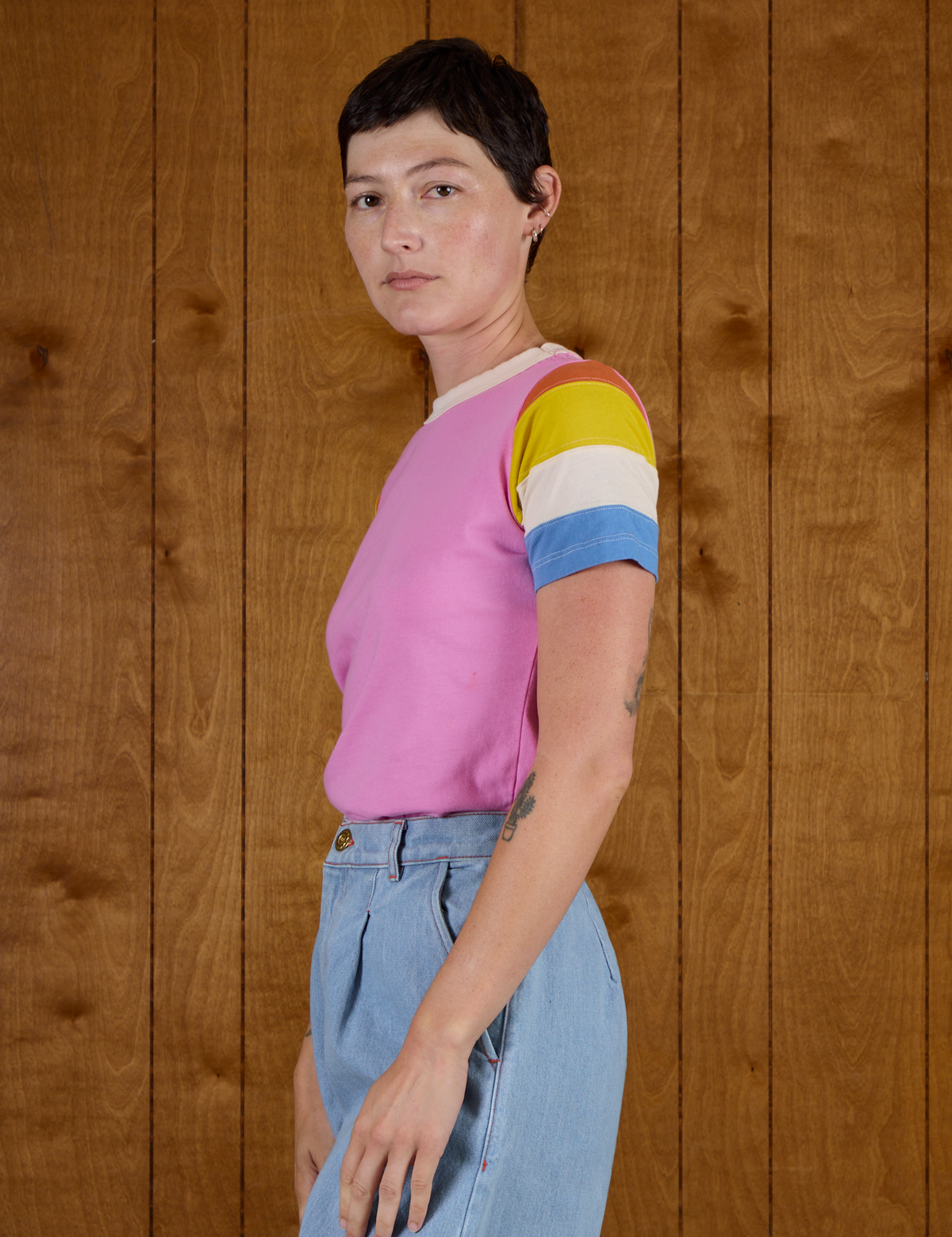 Calypso Tee - Bubblegum Multi