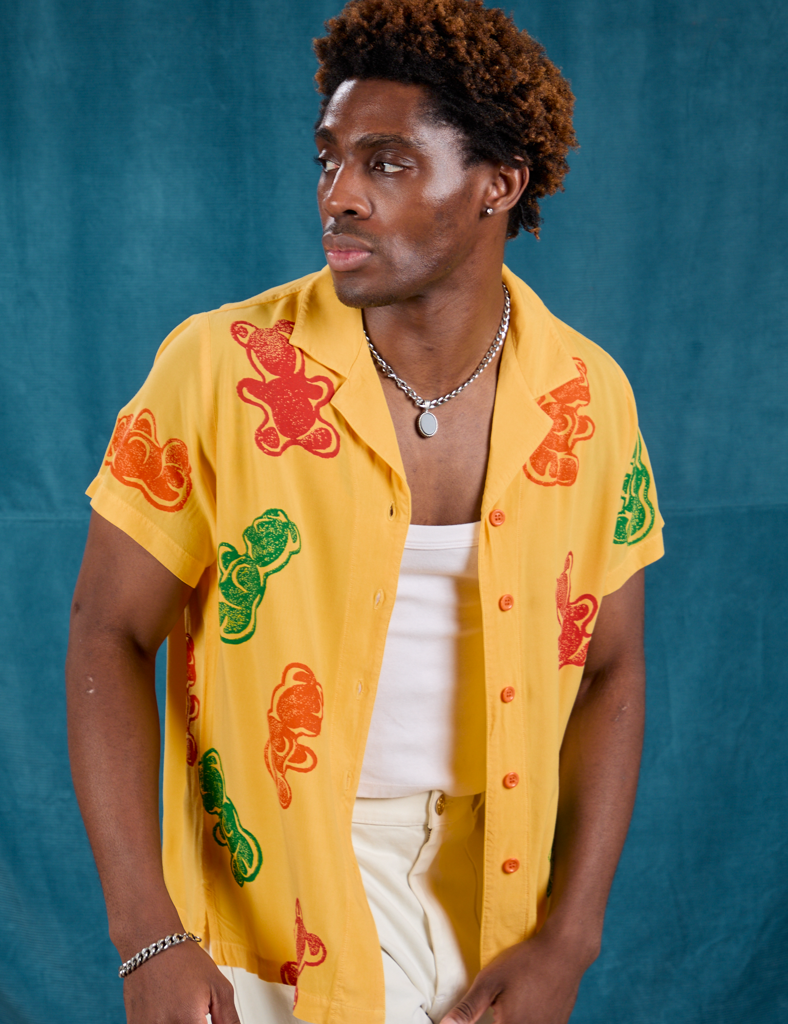 Gummy Bear Pantry Button-Up worn by Isaac