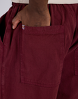 Drawstring Shorts - Red Wine