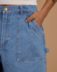 Carpenter Shorts - Medium Wash