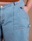Carpenter Shorts - Light Wash
