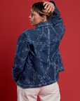 Back view of Chain Link Work Jacket on Tiara