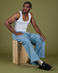 TRY-A-STYLE - Denim Drop Pocket Pants - Light Wash *FINAL SALE*
