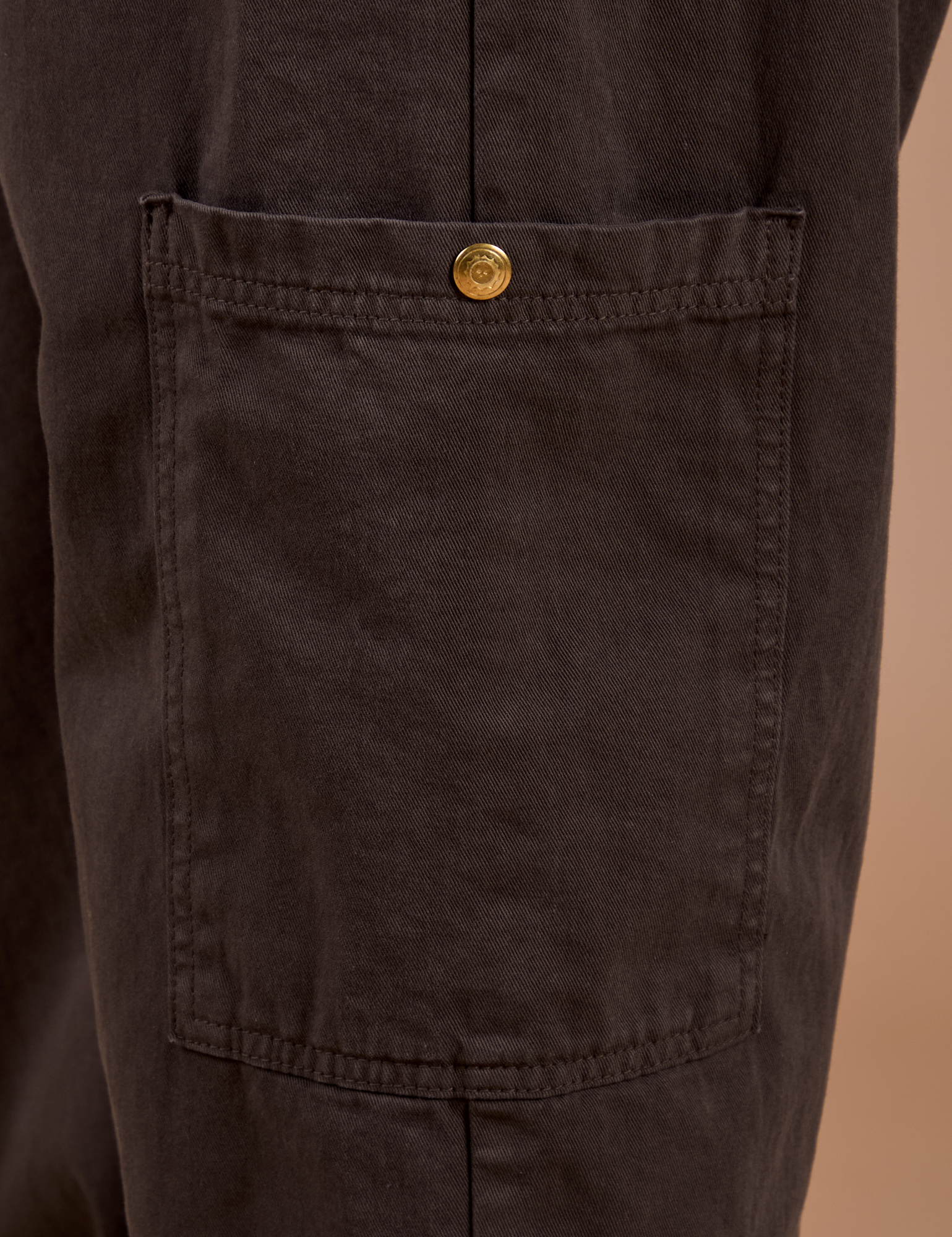 Drop Pocket Cargo Pants - Espresso Brown