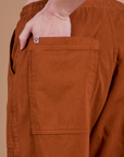 Drop Pocket Cargo Pants - Burnt Terracotta