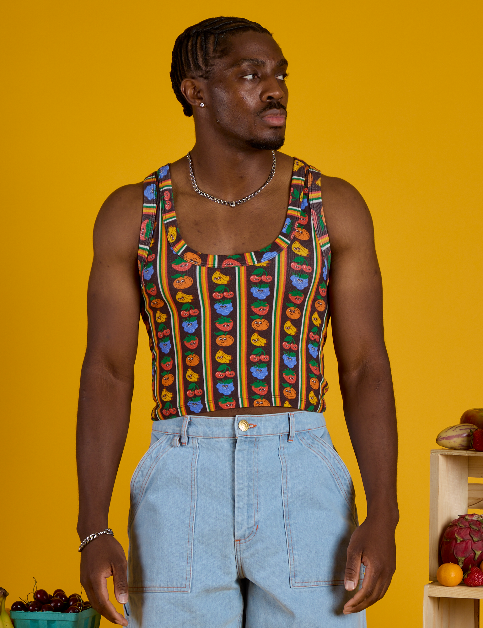 Cropped Tank - Fruit Fantasy