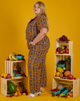 Short Sleeve Jumpsuit - Fruit Fantasy